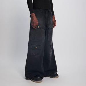 LA CASCIA DENIM CARGO PANTS