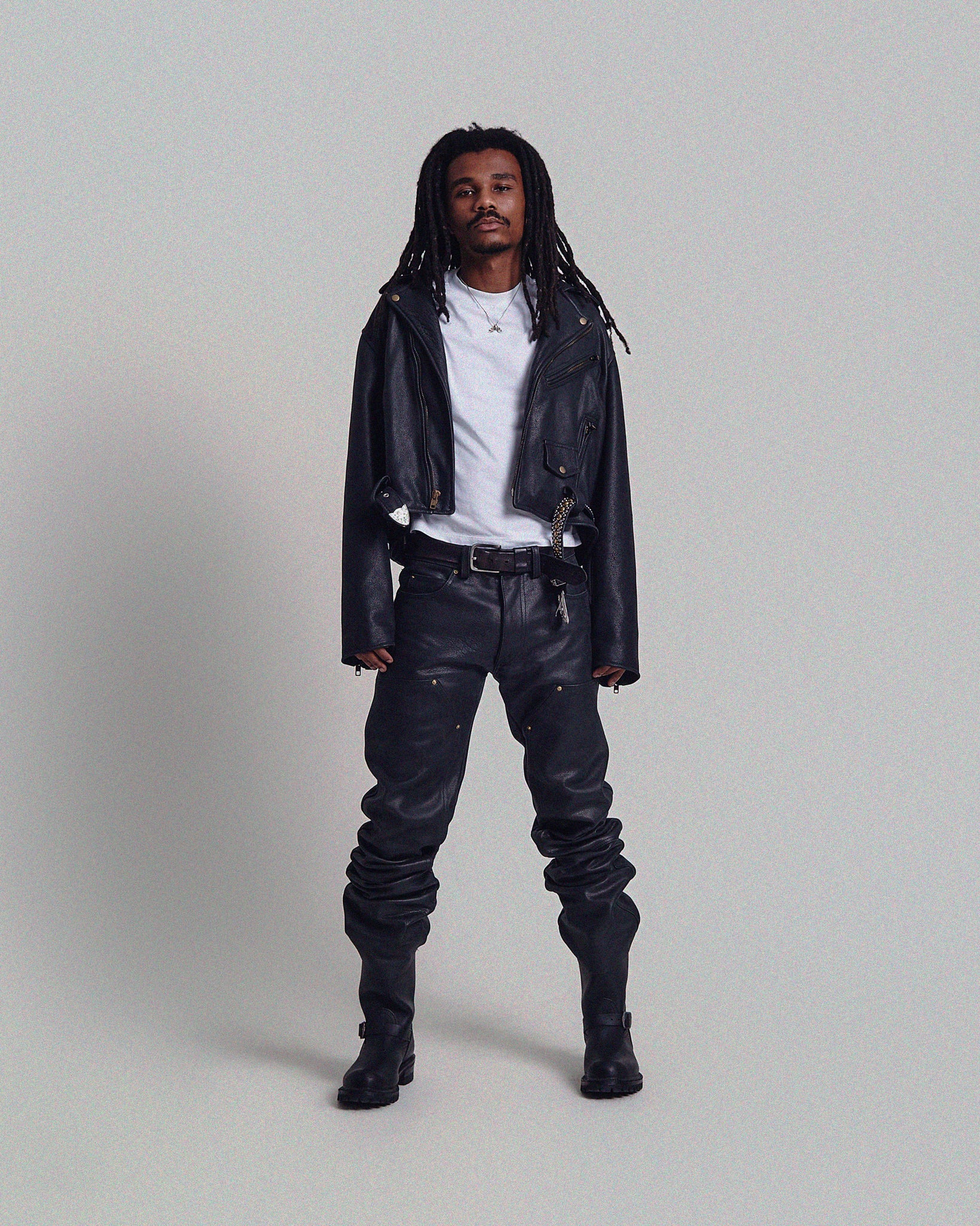 FRANZ LEATHER BIKER JACKET