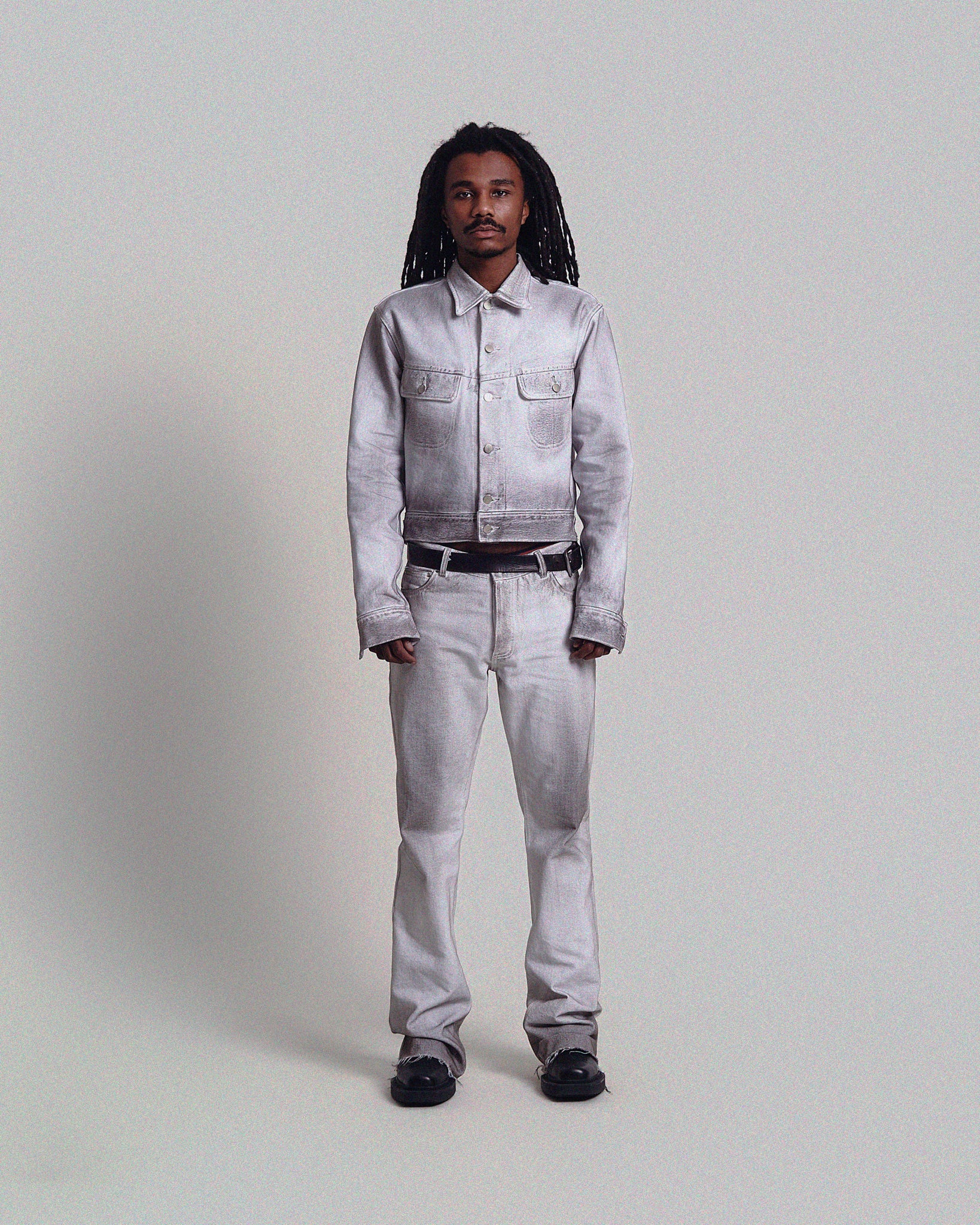 ALIX DIRTY WHITE TRUCKER JACKET