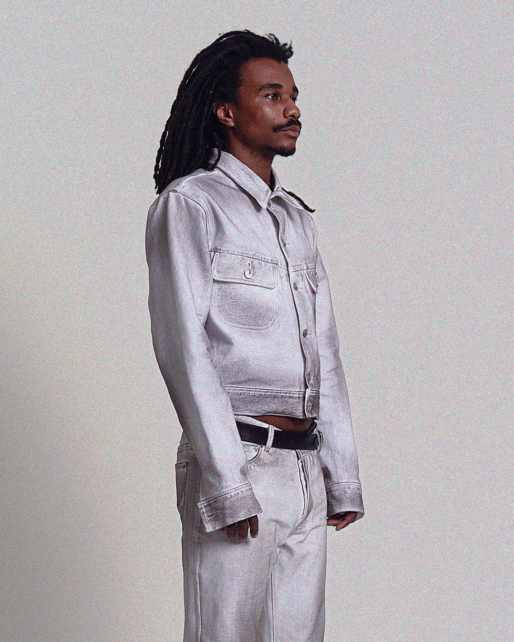 ALIX DIRTY WHITE TRUCKER JACKET